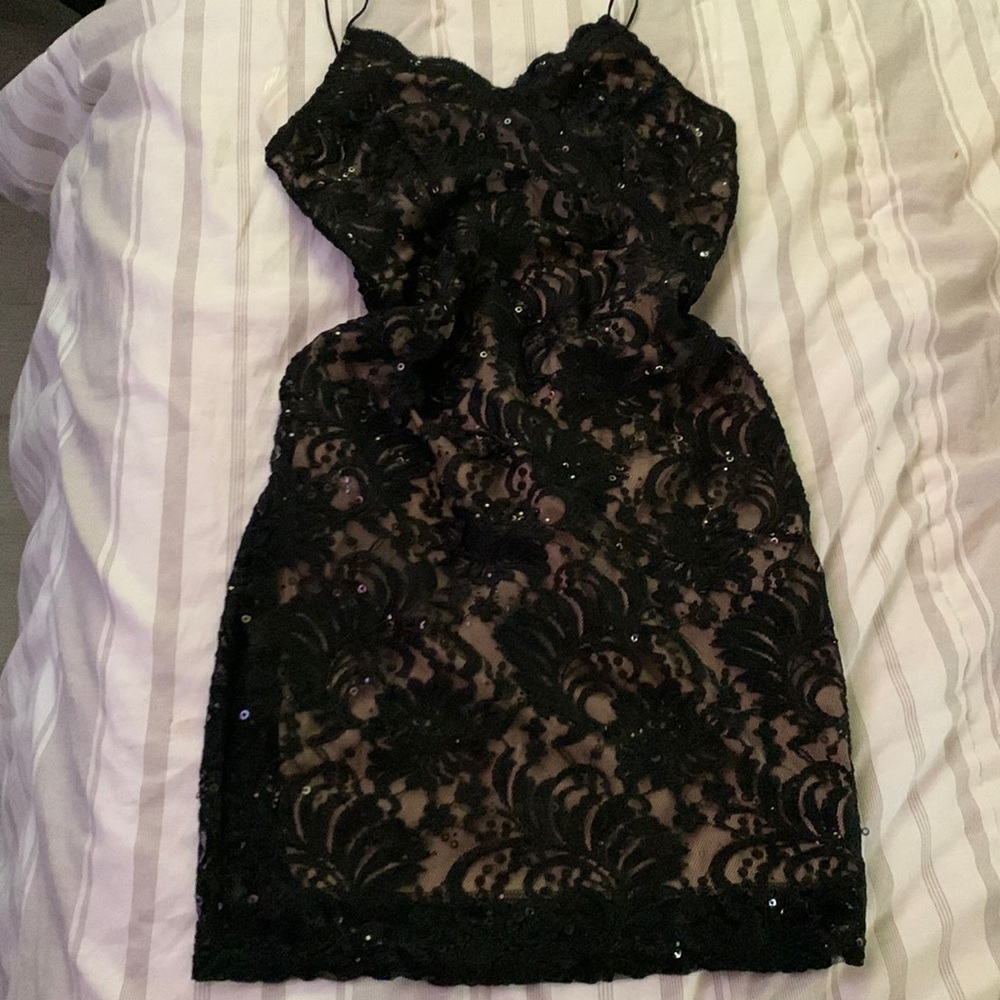 Black dress with very cute little sparkles